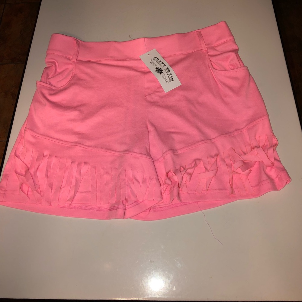 Crazy Train fringe shorts